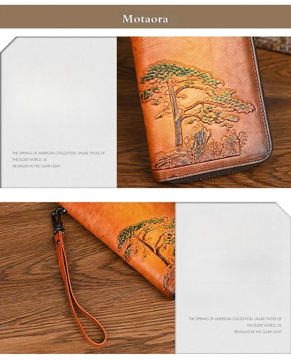 Carteira Aurora Vintage – Em Couro Genuíno Artesanal