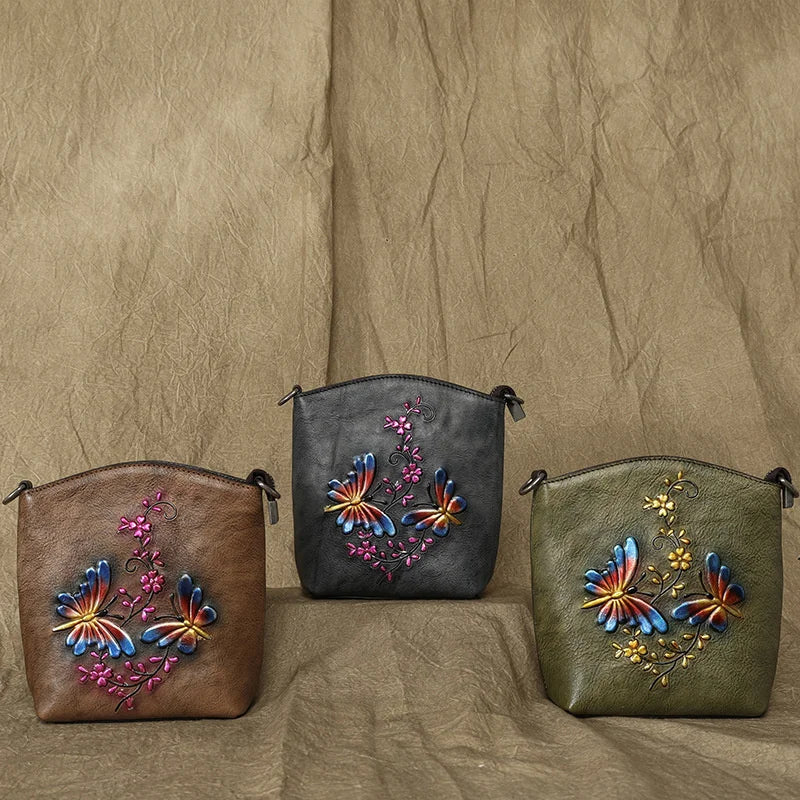 Mala Phone Aurora Vintage – Em Couro Genuíno Premium