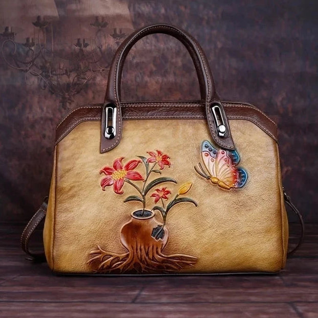 Mala Shell Mariana Vintage – Em Couro Genuíno Premium