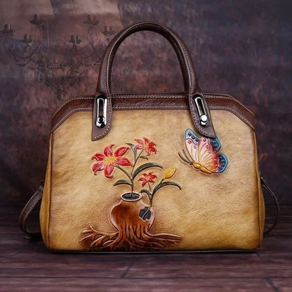 Mala Shell Mariana Vintage – Em Couro Genuíno Premium