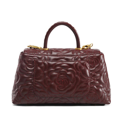 Camelia Elegance – Genuine Leather Bag