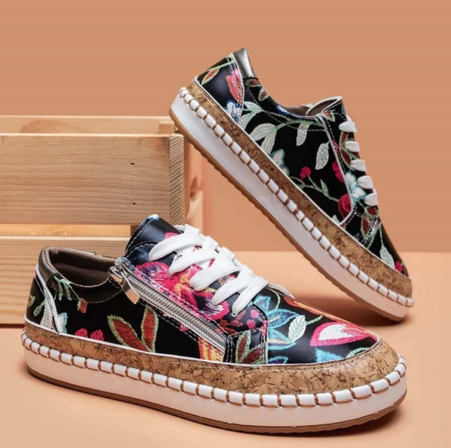 Women's Super Comfortable Sneakers - Tropical
