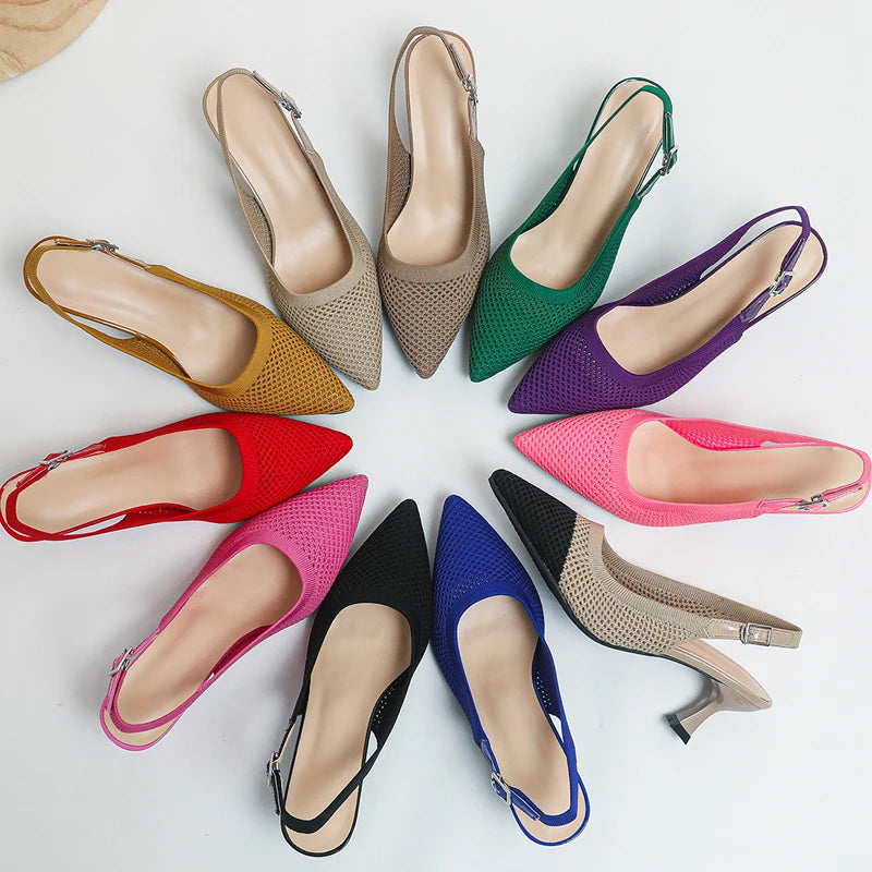 Diana - Very Elegant and Comfortable Mid-Heel Shoe
