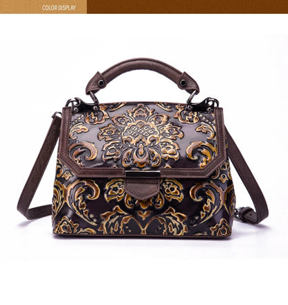 Mala Flap Aurora Vintage – Em Couro Genuíno Premium