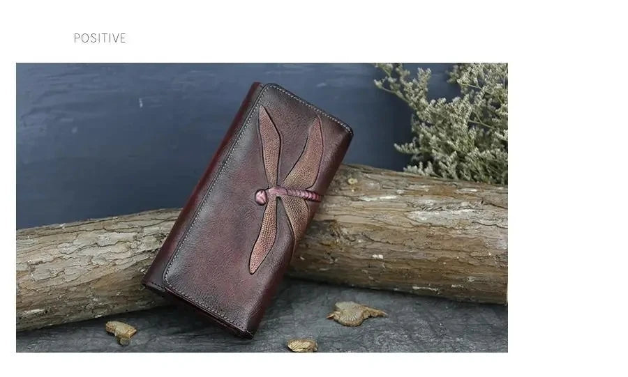 Carteira Aurora Classic Vintage – Em Couro Genuíno Premium