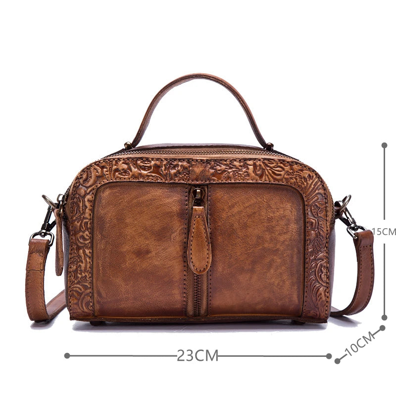 Mala Alba Vintage – Em Couro Genuíno Premium