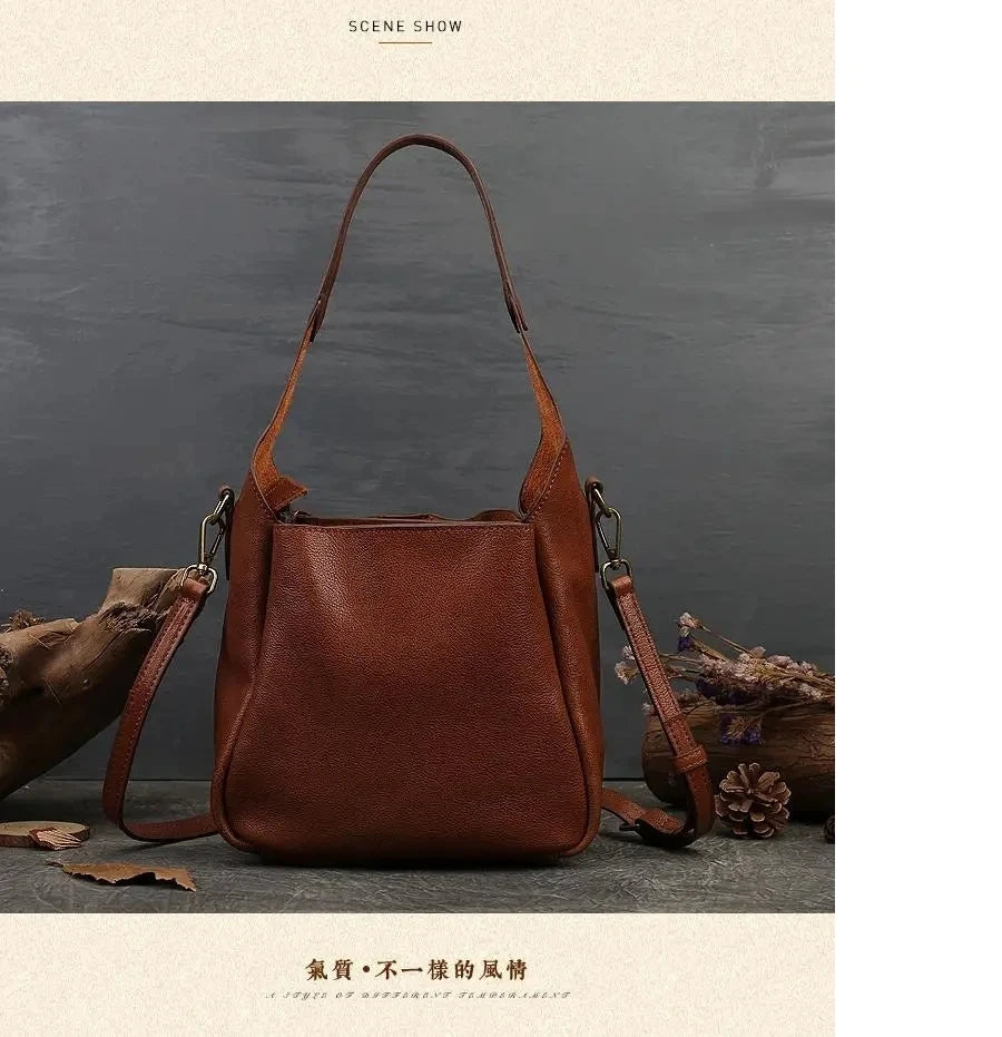 Bolsa Ravena Vintage – Couro Genuíno Premium