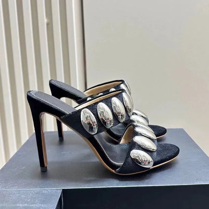 Vivienm – Sandálias Glamour Rivet