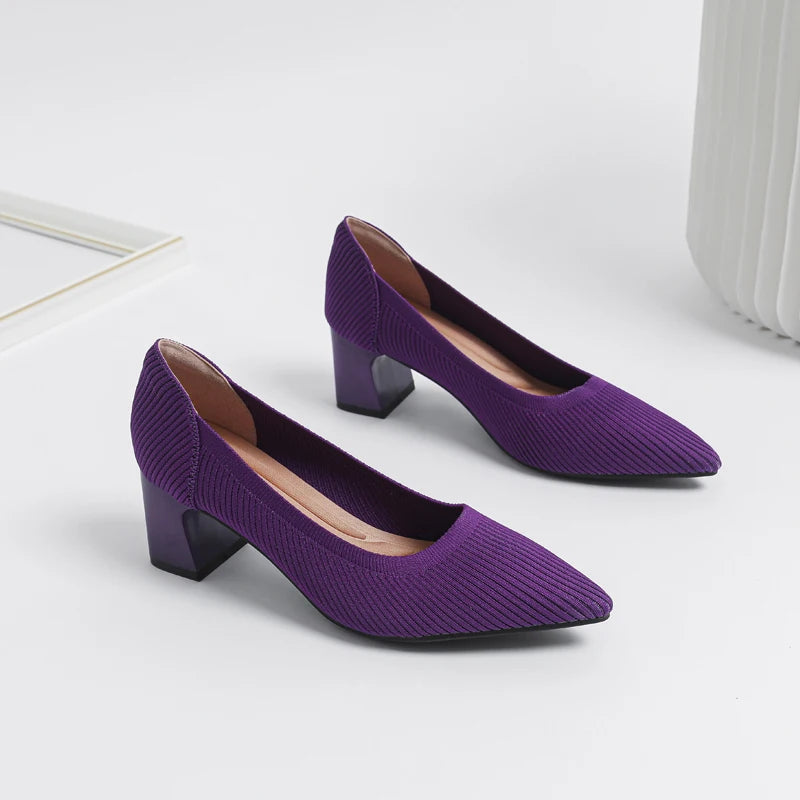 Victoria Pump - Very Elegant and Comfortable Mid-Heel Shoe