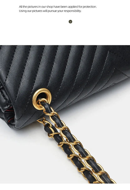 Véronique Chain – Genuine Leather Bag