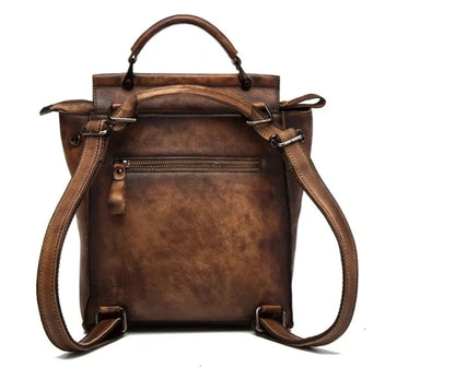 Mochila Verona Vintage – Em Couro Genuíno Premium