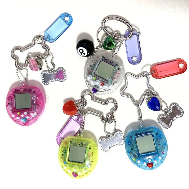 Lusitanna Pixel Charm – Interactive Retro Keychain