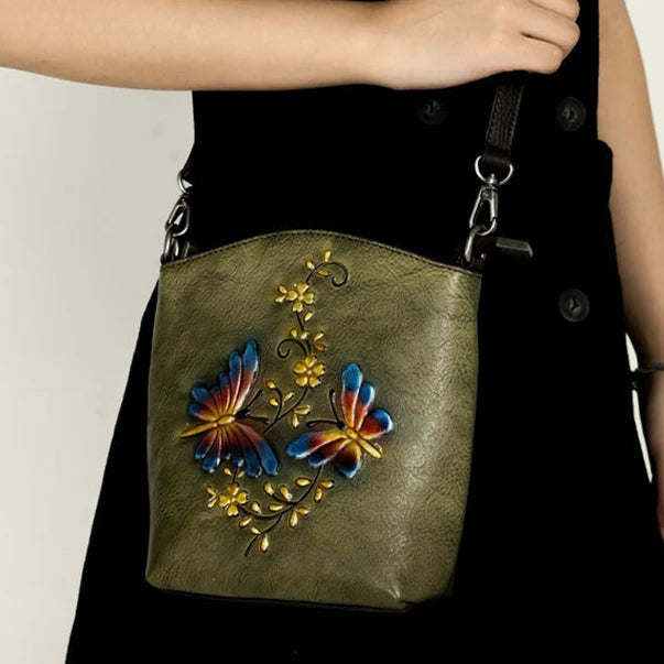 Mala Phone Aurora Vintage – Em Couro Genuíno Premium