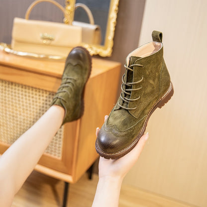 Roberta - Genuine Soft Suede Ankle Boot