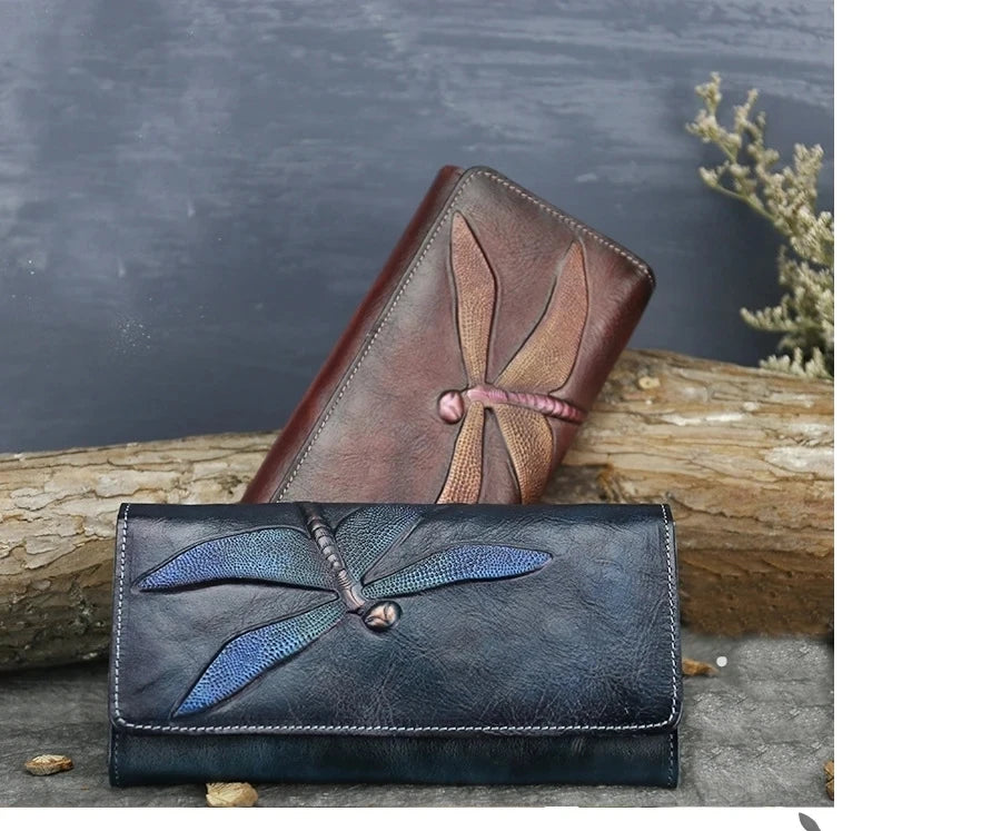 Carteira Aurora Classic Vintage – Em Couro Genuíno Premium