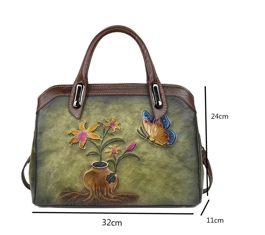 Mala Shell Mariana Vintage – Em Couro Genuíno Premium