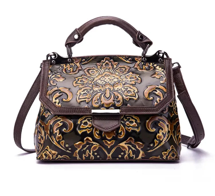 Mala Flap Aurora Vintage – Em Couro Genuíno Premium