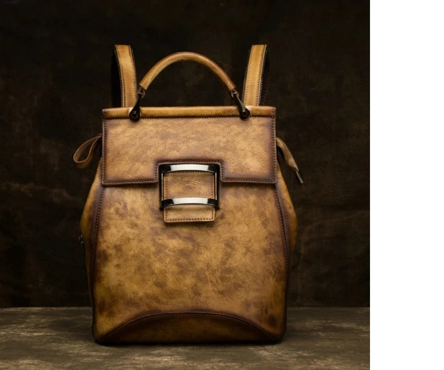 Mochila Verona Vintage – Em Couro Genuíno Premium