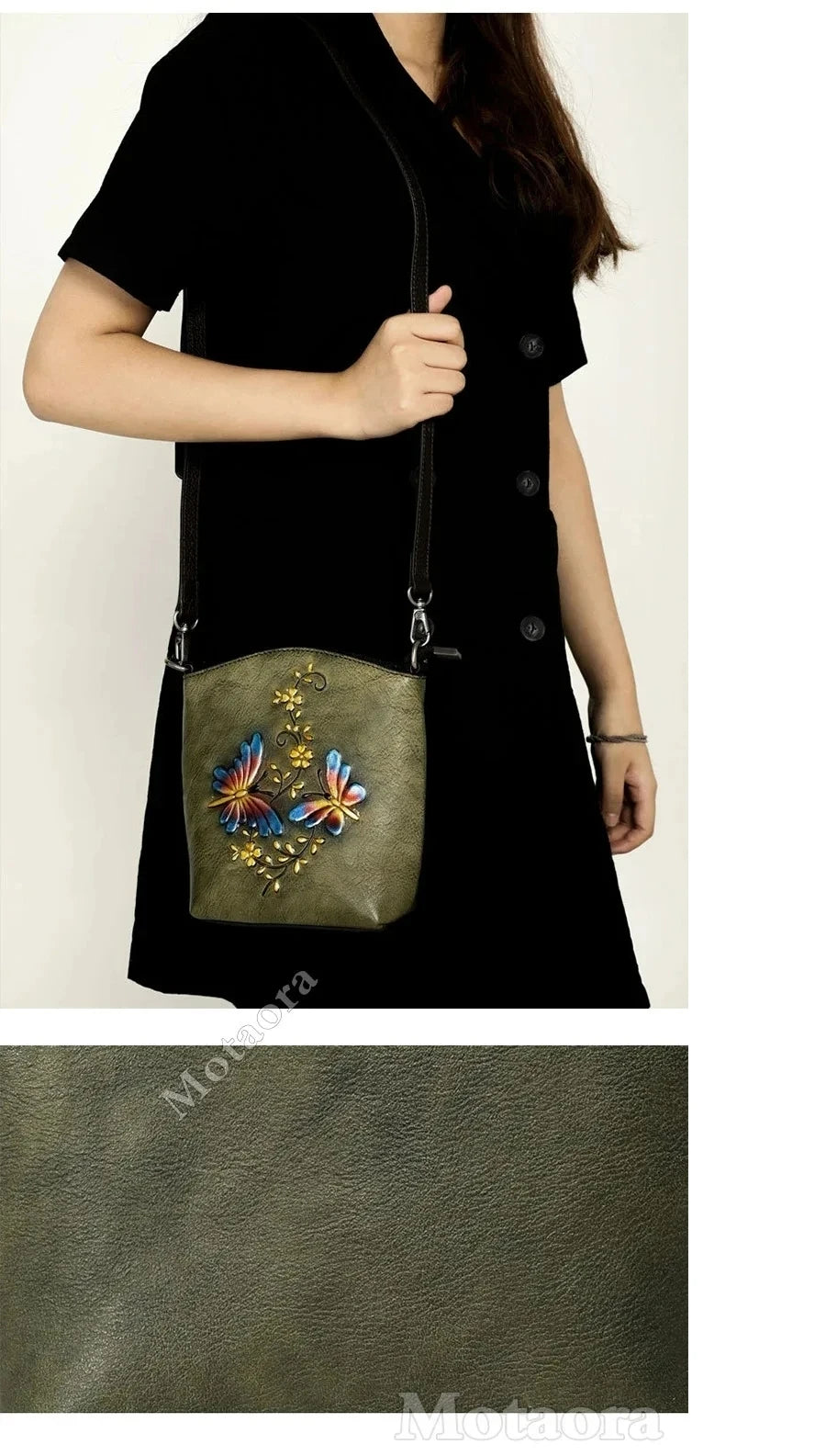 Mala Phone Aurora Vintage – Em Couro Genuíno Premium