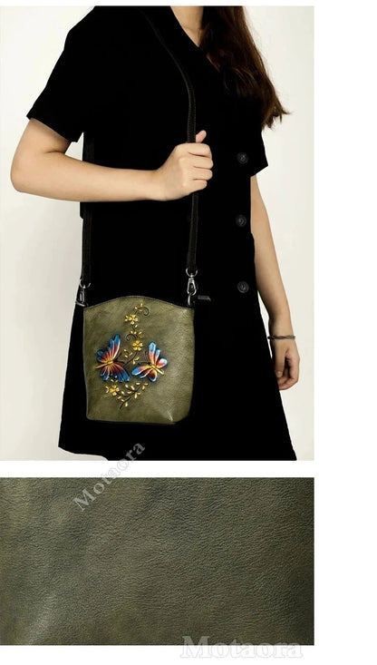 Mala Phone Aurora Vintage – Em Couro Genuíno Premium