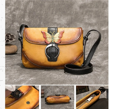 Mala Artística Sofia Vintage – Em Couro Genuíno Premium