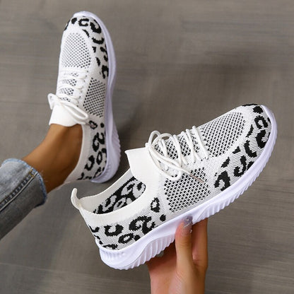 Women's Semi-Orthopedic Leopard Sneakers