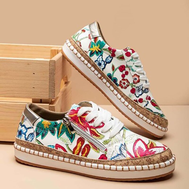 Women's Super Comfortable Sneakers - Tropical