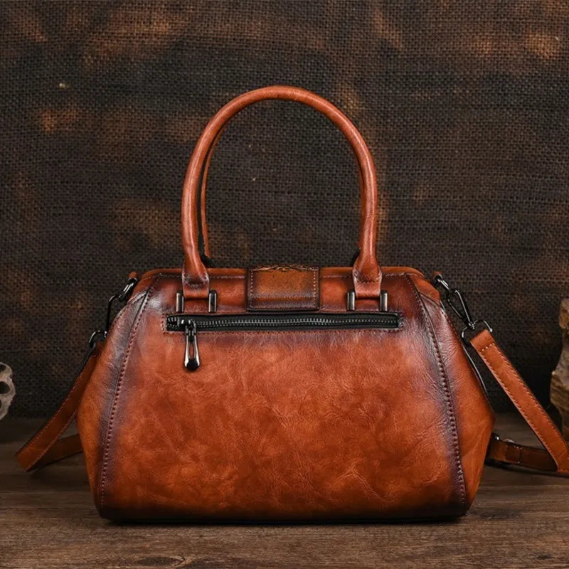 Mala Tote Amélia Vintage – Acabamento Floral de Alta Qualidade