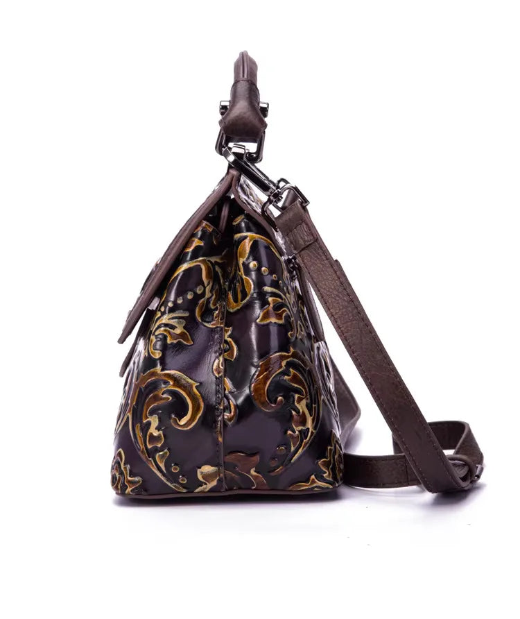 Mala Flap Aurora Vintage – Em Couro Genuíno Premium