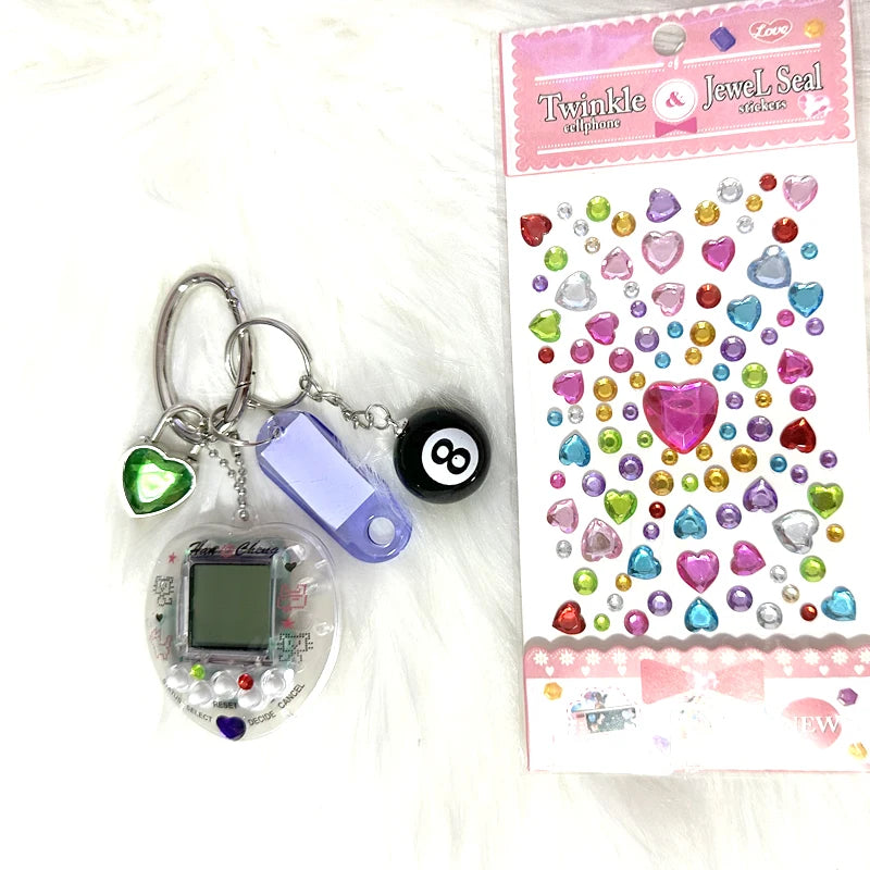 Lusitanna Pixel Charm – Interactive Retro Keychain