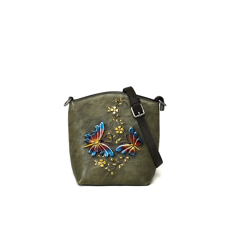 Mala Phone Aurora Vintage – Em Couro Genuíno Premium