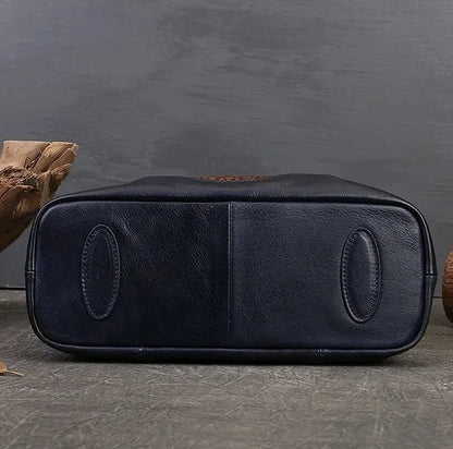 Mala Boston Serena Vintage – Em Couro Genuíno Premium