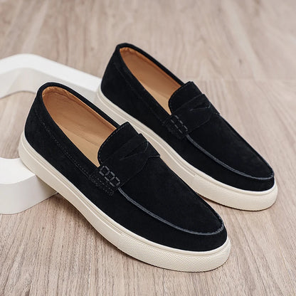Alberto - Mocassins Casuais em Camurça