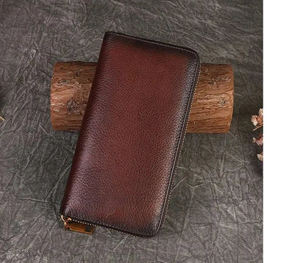 Carteira Gato Luna Vintage – Em Couro Genuíno Premium