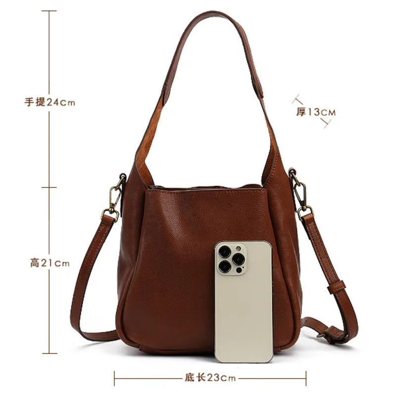 Bolsa Ravena Vintage – Couro Genuíno Premium