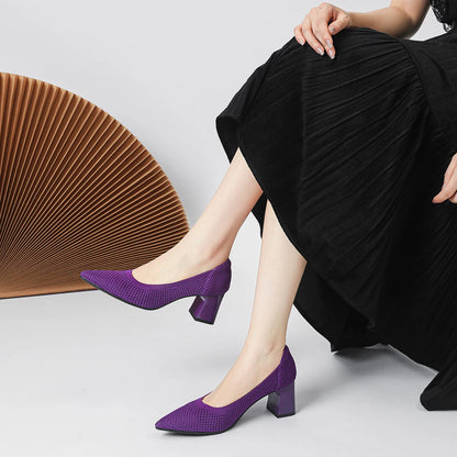 Victoria Pump - Very Elegant and Comfortable Mid-Heel Shoe