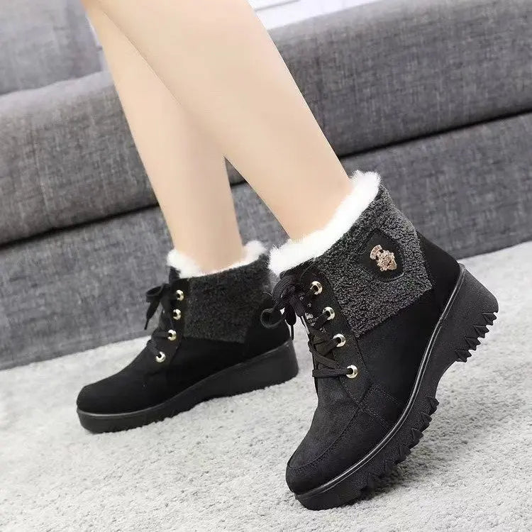 Terenne - Women's Retro Boots with Fleece Lining