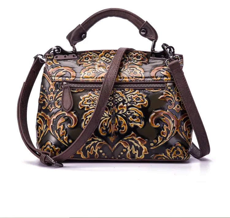 Mala Flap Aurora Vintage – Em Couro Genuíno Premium