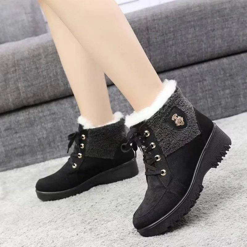 Terenne - Women's Retro Boots with Fleece Lining