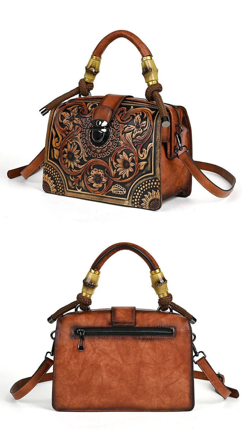 Mala Floral Elisa Vintage – Design Elegante de Alta Qualidade