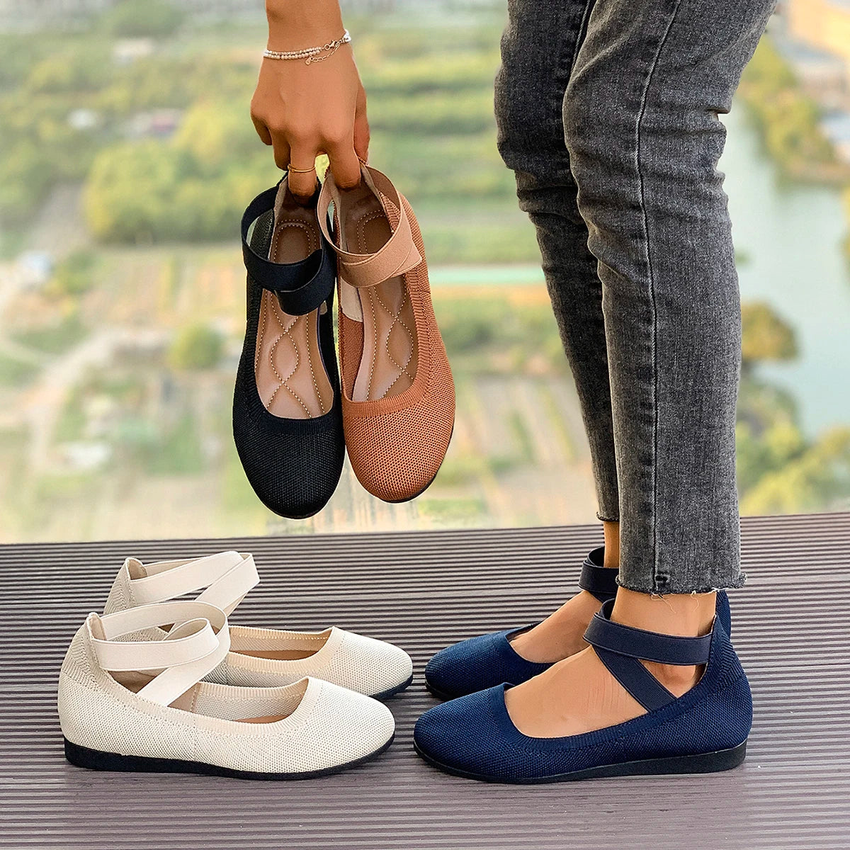 Naffy Summer - Sabrina Ultra-light Breathable Mesh Semi-Orthopedic Sandal