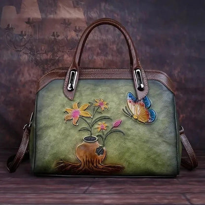 Mala Shell Mariana Vintage – Em Couro Genuíno Premium