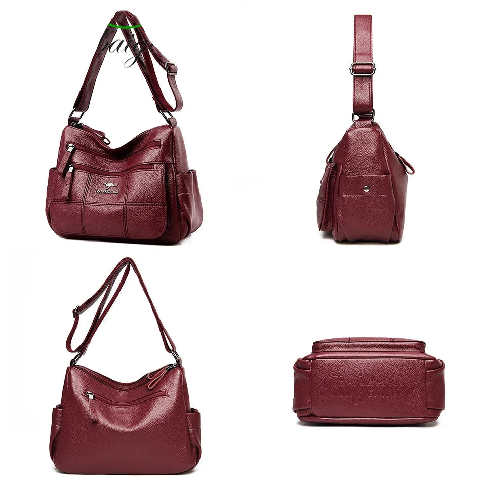 Bolsa “Nappa Lux” – Couro Vegan Impermeável com Estilo Casual Premium