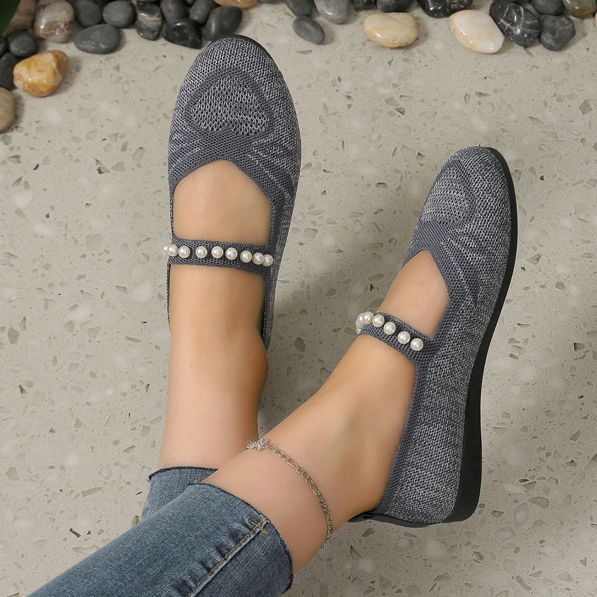 Pearlitta Marie - Ultra-light Breathable Mesh Semi-Orthopedic Shoe