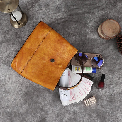 Bolsa Bucket Helena Vintage – Em Couro Genuíno Premium