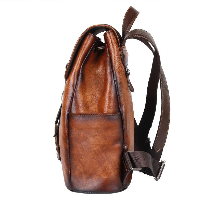 Mochila Nordica Vintage – Em Couro Genuíno