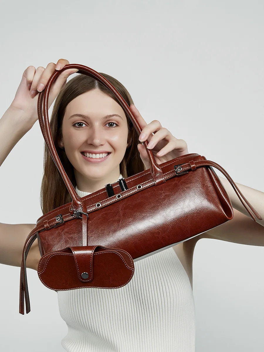 Bolsa Catarina-Vintage Couro Genuíno