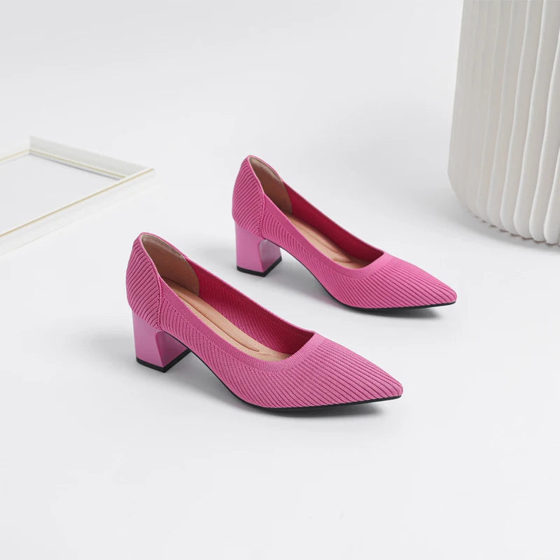 Victoria Pump - Very Elegant and Comfortable Mid-Heel Shoe
