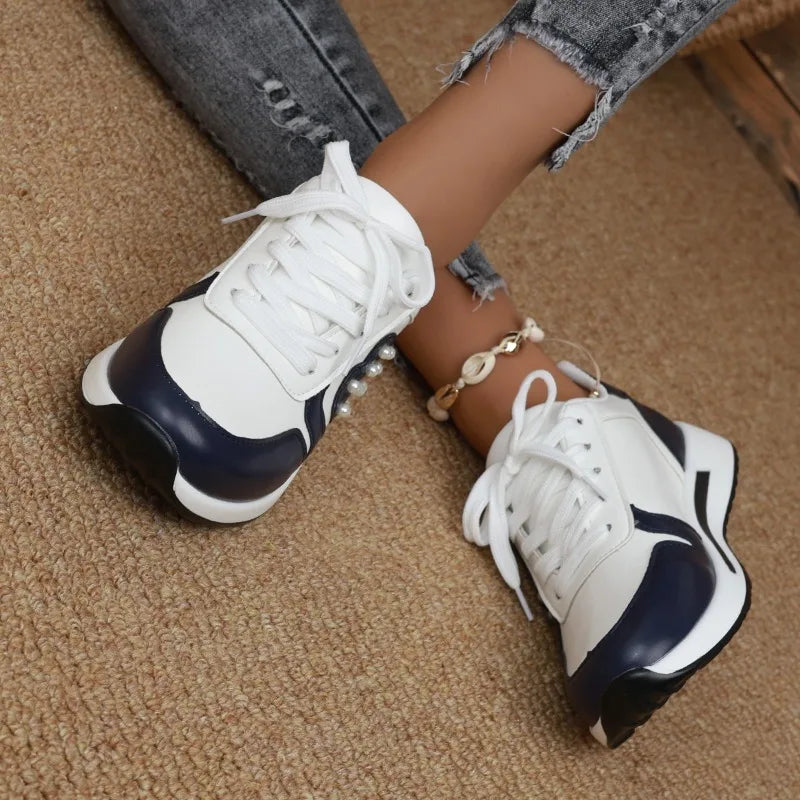 Heart Pearl - Super Elegant and Comfortable Platform Sneakers