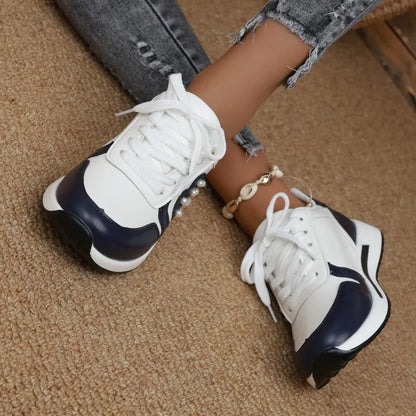 Heart Pearl - Super Elegant and Comfortable Platform Sneakers